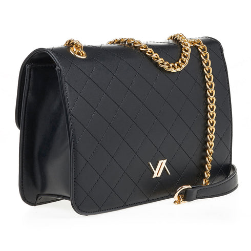 Verde Γυναικεία Τσάντα Ώμου 16-7002 Μαύρο